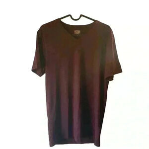 32 Degree Cool Top Sweatshirt Dark Red/Burgundy V-neck Short Sleeve Size S/CH